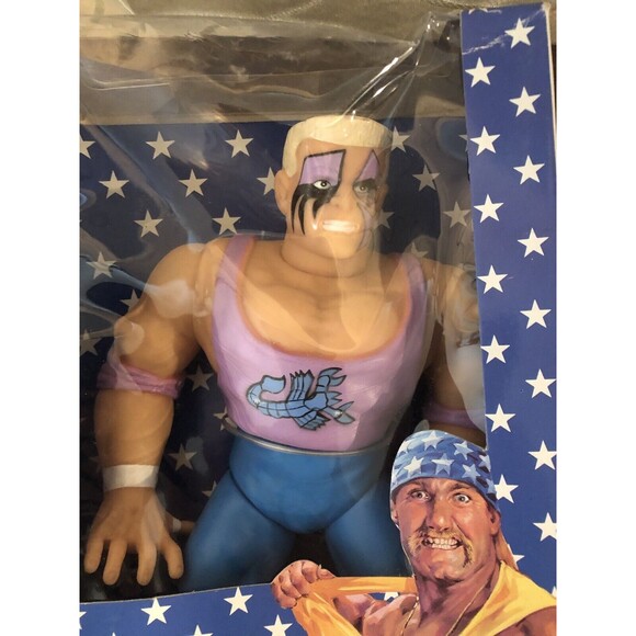 Vintage IWC Sting Giant Figure Wrestling Action Figure Damaged Box Rare Find 10" - Picture 11 of 12